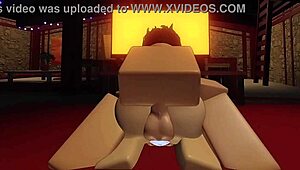 Big titty Roblox girl slammed with multiple creampies in wild 3D cartoon action. She takes every load hard.