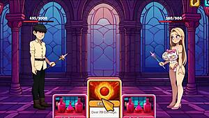 Hey, you think you can handle stripping this bratty princess Sophia naked in the hentai game?