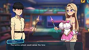 Hey, you think you can handle stripping this bratty princess Sophia naked in the hentai game?