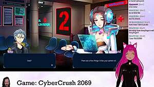 lewdneko, what are you doing with big tits in cybercrush 2069?