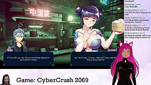 lewdneko, what are you doing with big tits in cybercrush 2069?