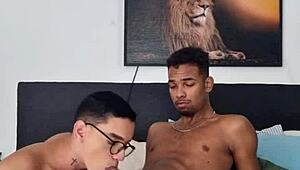 Hey, denne hvide fyr ringede for at studere men fik sort kuk i sin stramme røv i stedet!