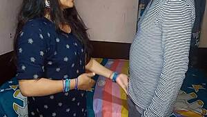 newly married indian couple bangs hard after office