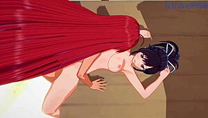 asuka and homura in wild futanari hentai sex scene