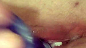 solo masturbation session with homemade raw energy