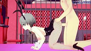 Hana Uzaki and Yanagi Uzaki Bunny Girl in Wild Creampie Sex?