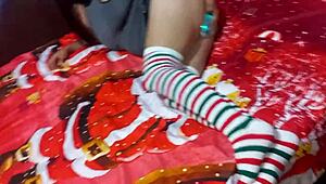 Christmas Day Indian Masturbation In Latin Lingerie, Defying All Rules