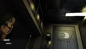 Hot Babe Dances Before Fucking in Game.