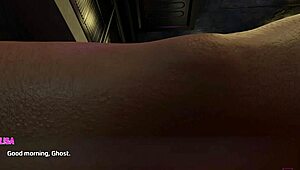 Hot Babe Dances Before Fucking in Game.