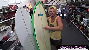 Blonde muscle surfer dude!