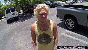 Blonde muscle surfer dude!