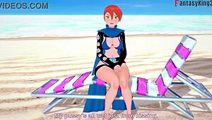 Yae Miko's Bikini Beach Sex POV!