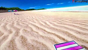 Yae Miko's Bikini Beach Sex POV!