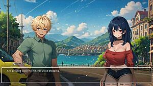 Blurring walls in hentai game ep 3, teasing boyfriend with voyeurism! 😘