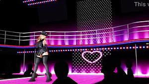 Watch Bismarck shake her big tits and ass in this explosive 3D anime hentai scene!