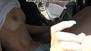 Met a girl at the cafe for a wild outdoor romp.