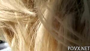 Sex model Destiny 18+ Jaymes gets rough hardcore fucking with blowjob and wet pussy in POV