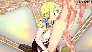 Lucy Heartfilia Sucking Deep in Fairy Tail Full Fantasy on SheerFantasyKing3