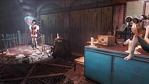 Fallout 4 Brunette Gets Banged in Power Armor