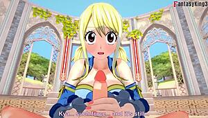 Lucy Heartfilia Sucking Deep in Fairy Tail Full Fantasy on SheerFantasyKing3