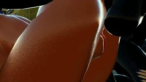 candace takes double penetration in hentai