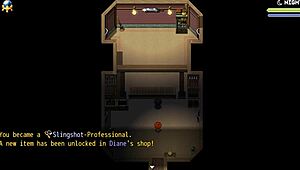 Sexy farmer exposin her pussy outside