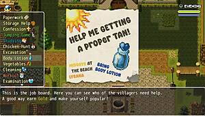 Sexy farmer exposin her pussy outside