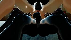 candace takes double penetration in hentai