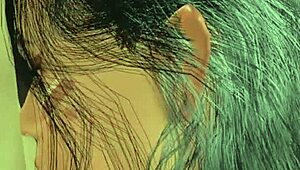 busty latina babe in 3d sucking cock