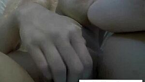 Sexy Nadia bathes with rubber duckies in solo relaxation