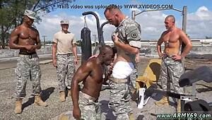 Movie night got wild with gay army sergeant dick action, never steers us wrong! 😜🔥
