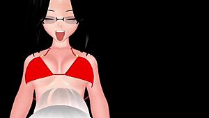 hentai3animesextv shows my favorite ama dancing and banging wild in 3d