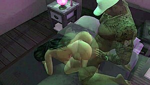whore in the sims 4 takes big black cock.