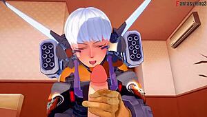 valkyrie blowjob pov contrasts with apex legends fantasy