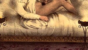 vintage cartoon illustration from antique era