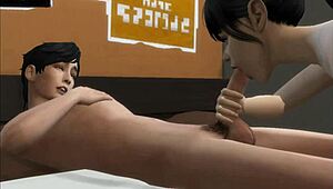 Madrastra Alone with Stepson Ends with Intense Creampie in Tight Hole