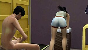 Madrastra Alone with Stepson Ends with Intense Creampie in Tight Hole