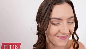 fit18 - serena hill - pov casting of cute teen with pigtails, wanna watch?