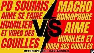 Powerful French macho dominates a young submissive gay guy