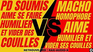 Powerful French macho dominates a young submissive gay guy