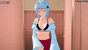 i can't get enough of koneko and xenovia in lesbian hentai action from hs dxd ntr madness 2!