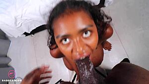 in baddies blow celeste wil 2, the teen gets face fucked