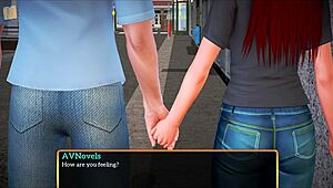 Redhead rides big cock in cowgirl position with big tits bouncing