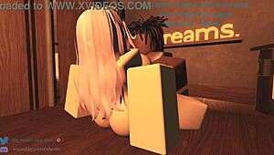 Bakery worker earns a rough doggystyle creampie for 1k special tip