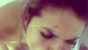 hey, married blonde came back horny and fucked in hotel bathroom