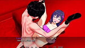 Lewd town adventures part 1, with blowjobs and gangbang