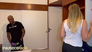 Padrasto ме хвана неподготвена с този огромен черен кур