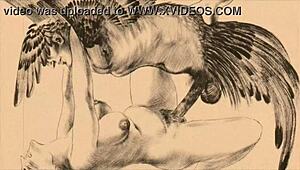 Hey, take a peek at these vintage erotic drawings! They’re pure retro heat! 🔥