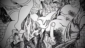 Bold Vintage Hentai Drawings Ignite Erotic Anime Fantasies