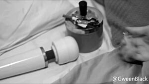 Smoking dollar bills for fetish fun with Brazilian star